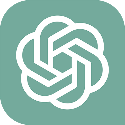 OpenAI logo on green background representing ChatGPT AI