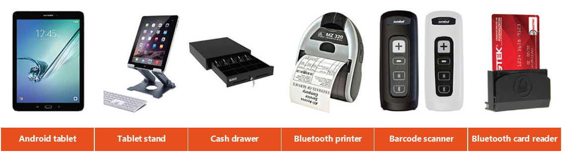 Jewelry sales mobility enabled by portable POS hardware and Android app