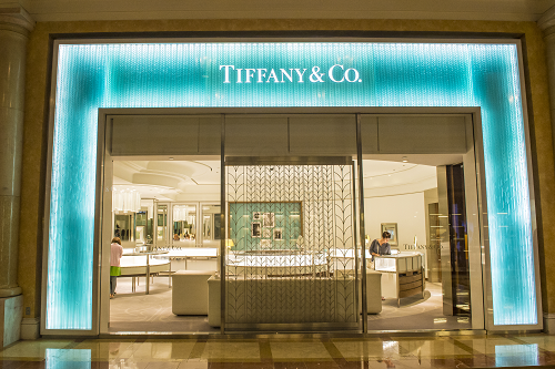 Tiffany & Co. retail location in Las Vegas shopping mall