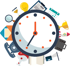 Time tracking app feature description with icon