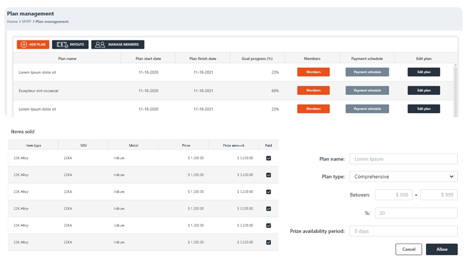 Incentive plan builder