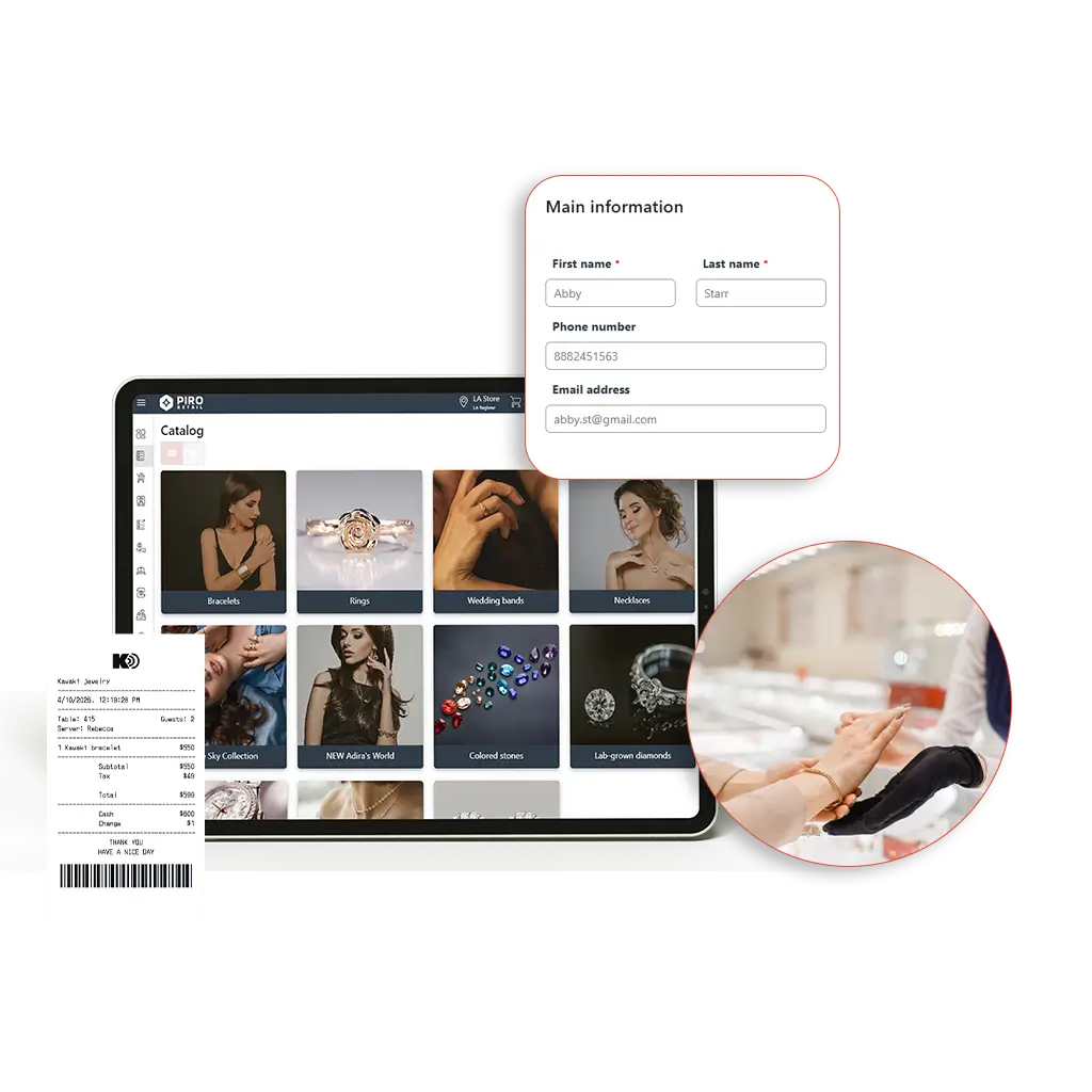 PIRO Retail - a modern webPOS for jewelry