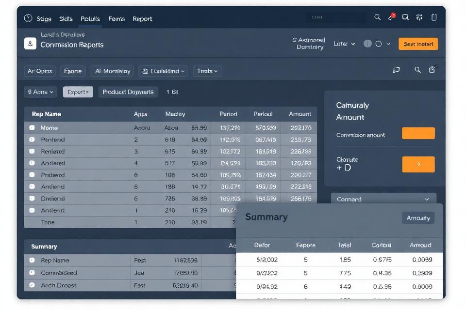 Detailed commission reports